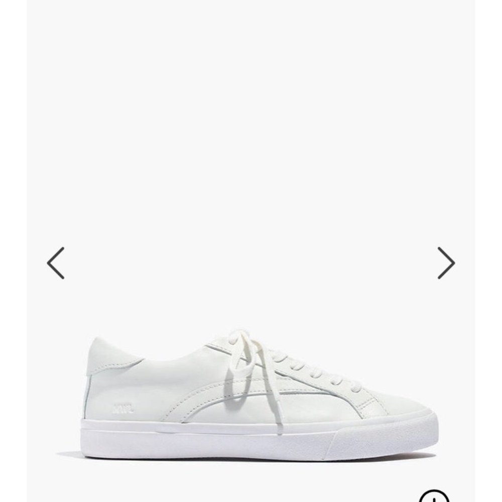 NEW. Madewell Sidewalk Low Top Sneakers in Leather